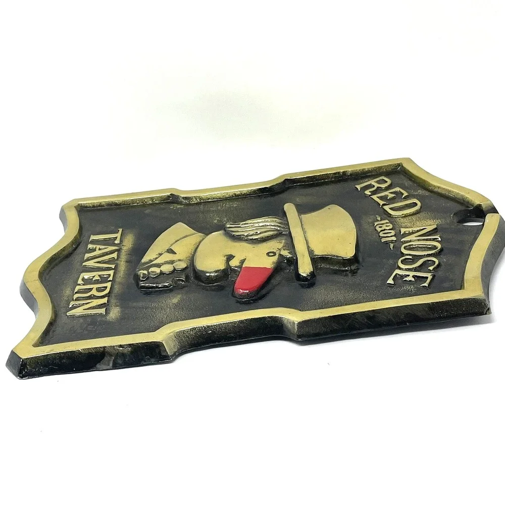 Vintage 60s Bar Metal Sign 